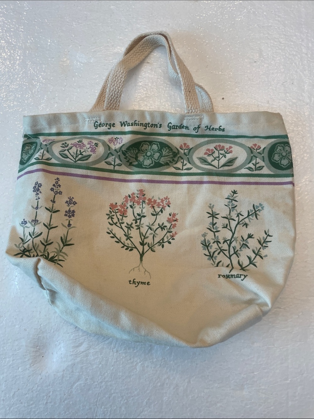 Y2K Canvas Herb Garden Tote Bag Floral purse cottagecore handbag tote bag white